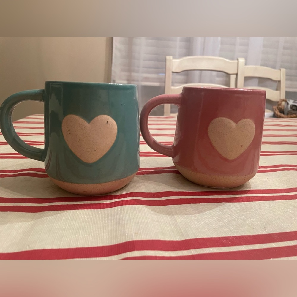 Set of Heart Mugs 💗🩵